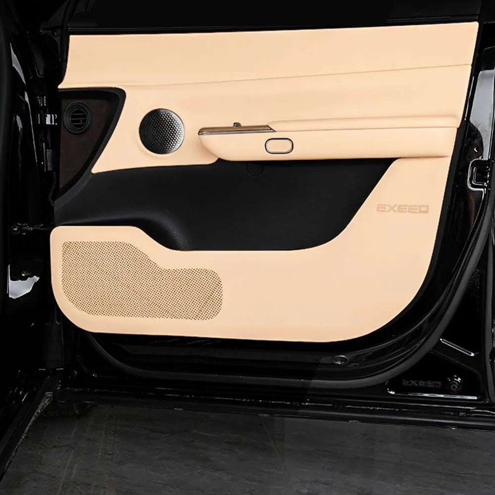 

Car Door Anti Kick Pad For EXLANTIX ET EXEED STERRA ET 2024 2025 Car Accessories Original Color Lleather Protective Sticker