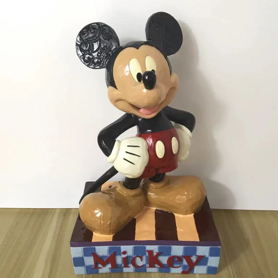 35cm Disney anime character Mickey Mouse action figure statue Piggy bank Arts and Crafts Collection model Home Decor adult gift