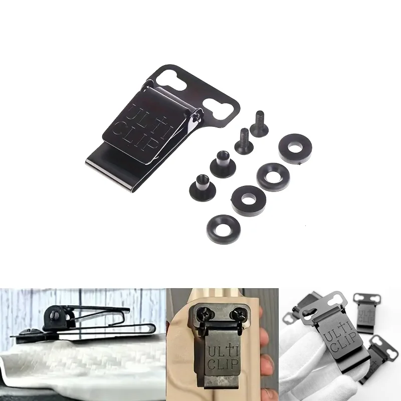 Clip de ceinture pour gaine K, noir Durable avec vis, Compatible avec plusieurs Types de couteaux, étui polyvalent, accessoires pour armes à jouets