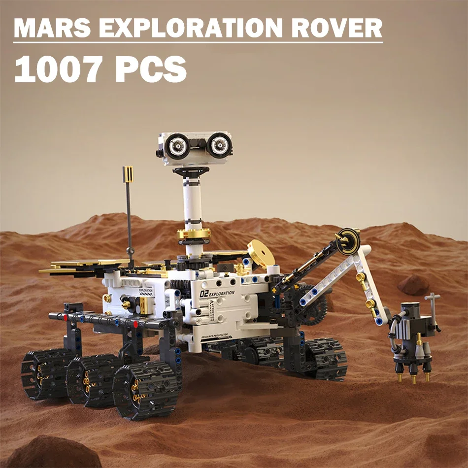 Technical Space Explanation Auto Building Blocks Set Science Mars with Motor RC Car Model Kit Boys Toy Kids Adults Gift 1007PCS