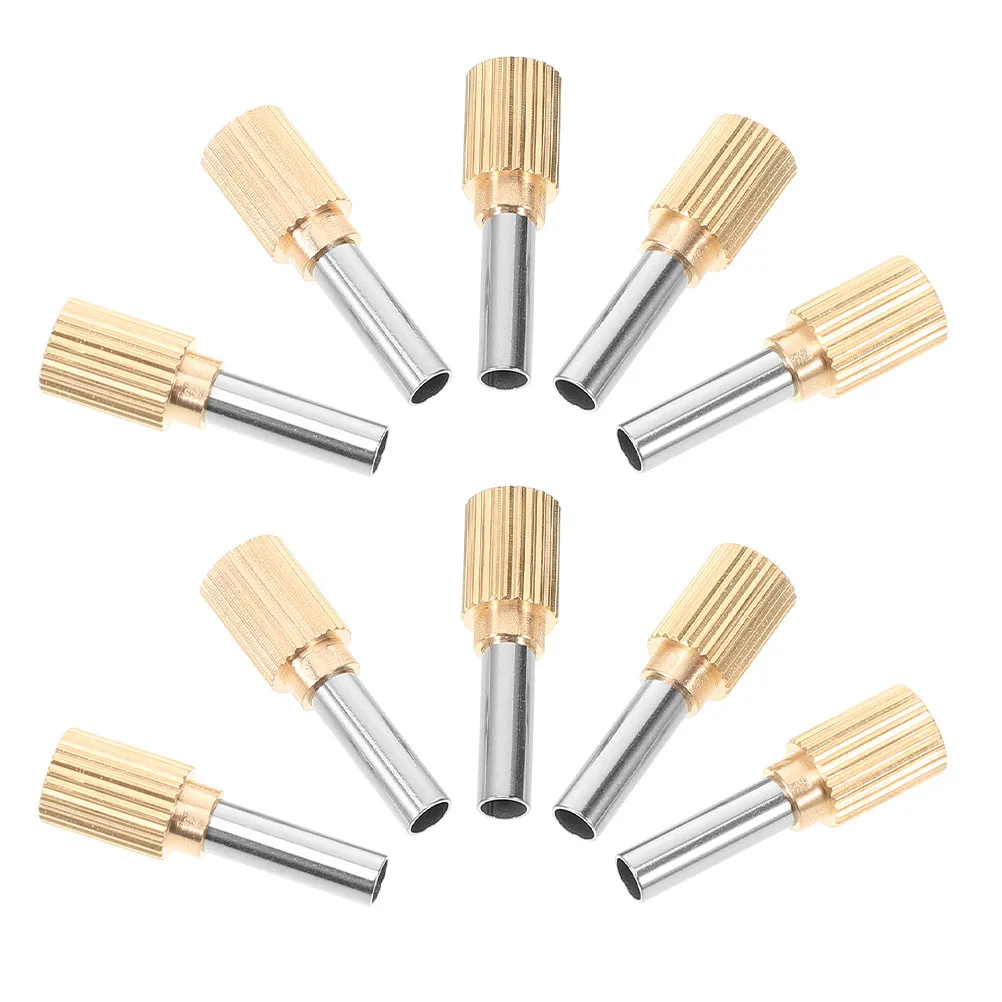 10Pcs Caulking Nozzle Accessories Stainless Steel Caulk Tip Tool Rotating Precision Grout Corner Sealant Nozzle for Smooth