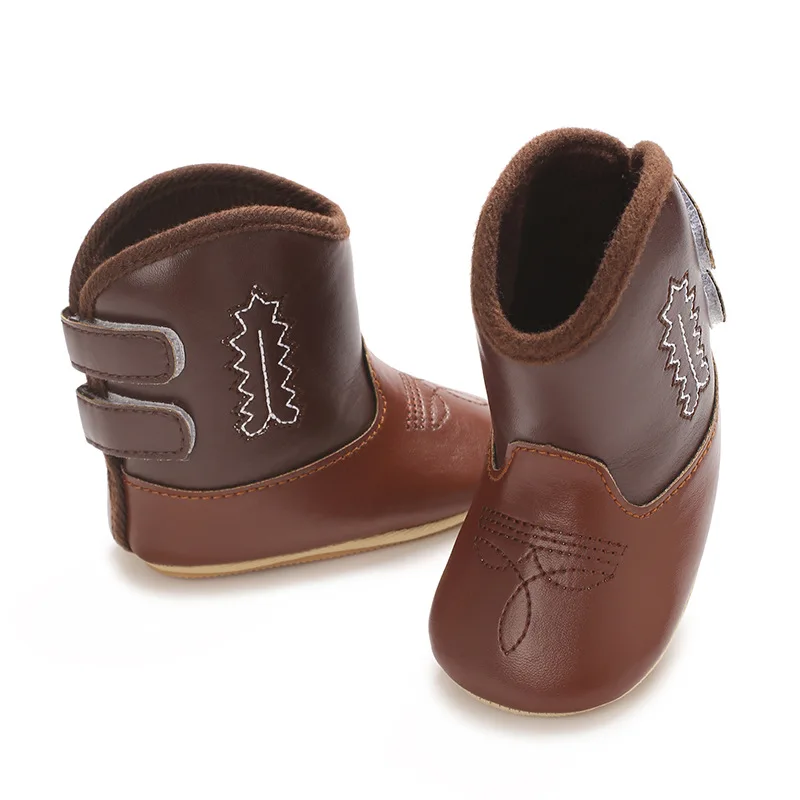 

NEW 0-18Months Newborn Baby Boys Girls Winter Toddler Short Boots Soft Rubber Bottom Non-Slip Baby Boots