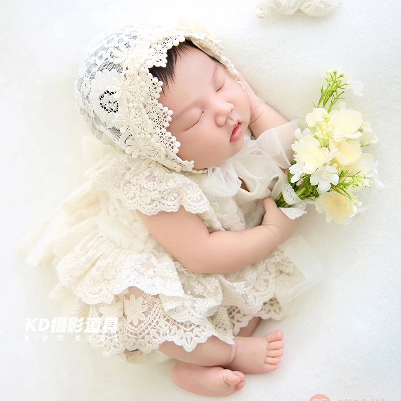conjunto-de-accesorios-de-fotografia-para-recien-nacidos-con-encaje-blanco-mono-con-lazo-grande-y-gorro-para-bebe-nina-ropa-para-sesion-de-fotos-de-recien-nacidos