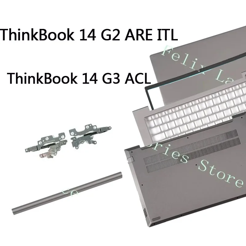 

Новый чехол для ноутбука ThinkBook 14 G2 ARE ITL 14 G3 ACL, верхняя крышка с ЖК-дисплеем, задняя крышка, передняя панель, блестящие нижние петли корпуса