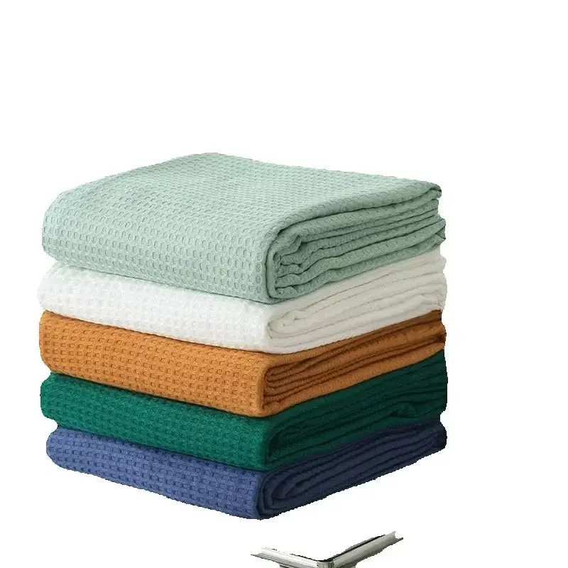 

Плед-вафля из бамбукового волокна Amazon, однотонный, с узором ананас, для дивана, для кондиционера, для сна