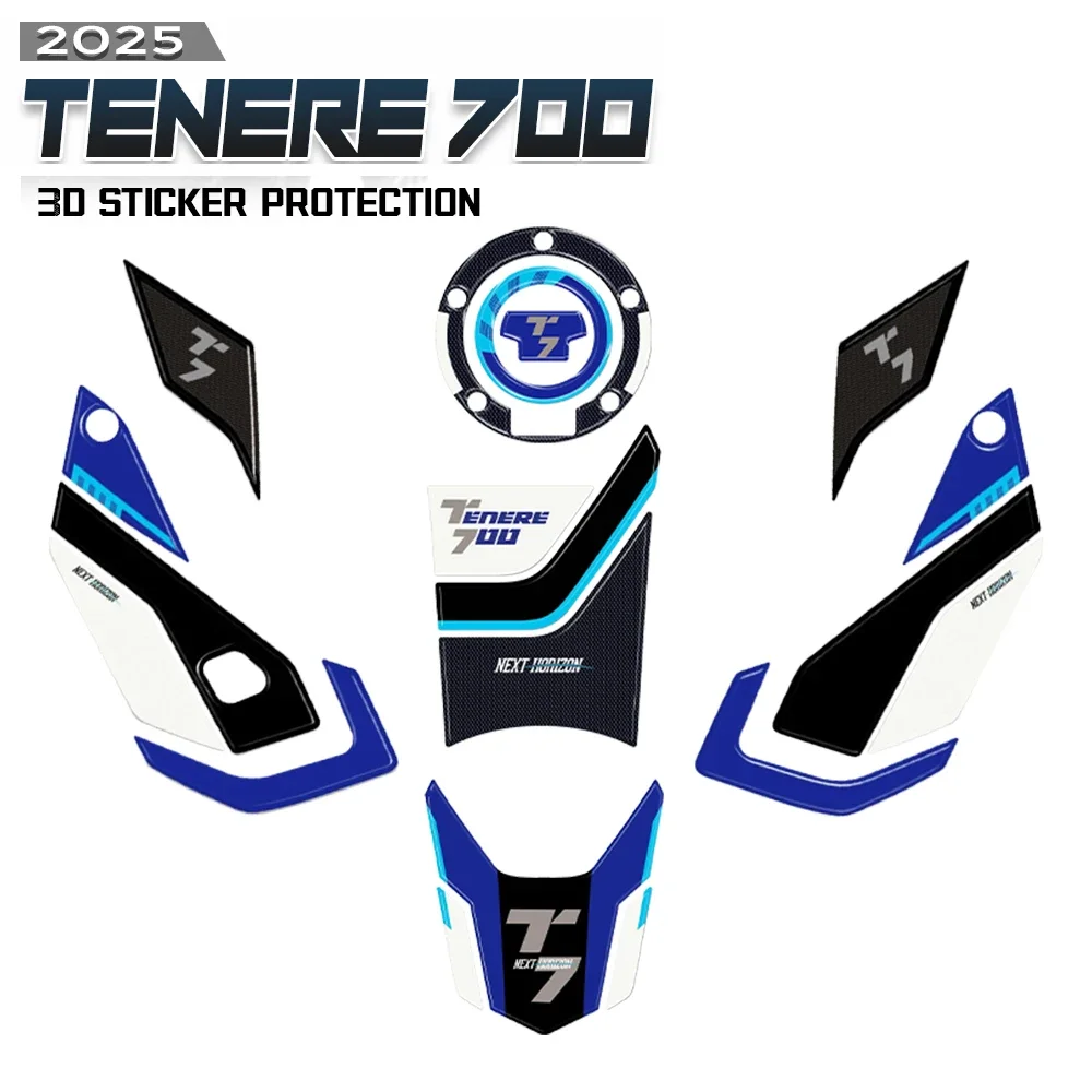 

Tenere700 Stickers 3D Guards Side Tank for Tenere 700 T700 Rally 2025 Epoxy Sticker Protection Kit