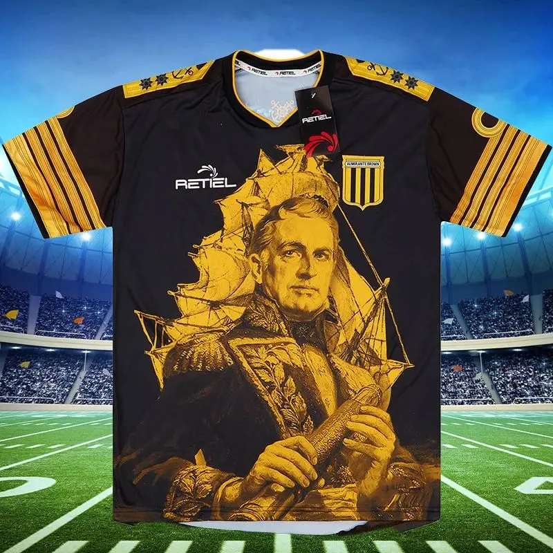 2025 Vintage Football T-Shirt Admiral Special Edition Breathable Loose Oversized Sports Men's and Women's Sweat Breathable