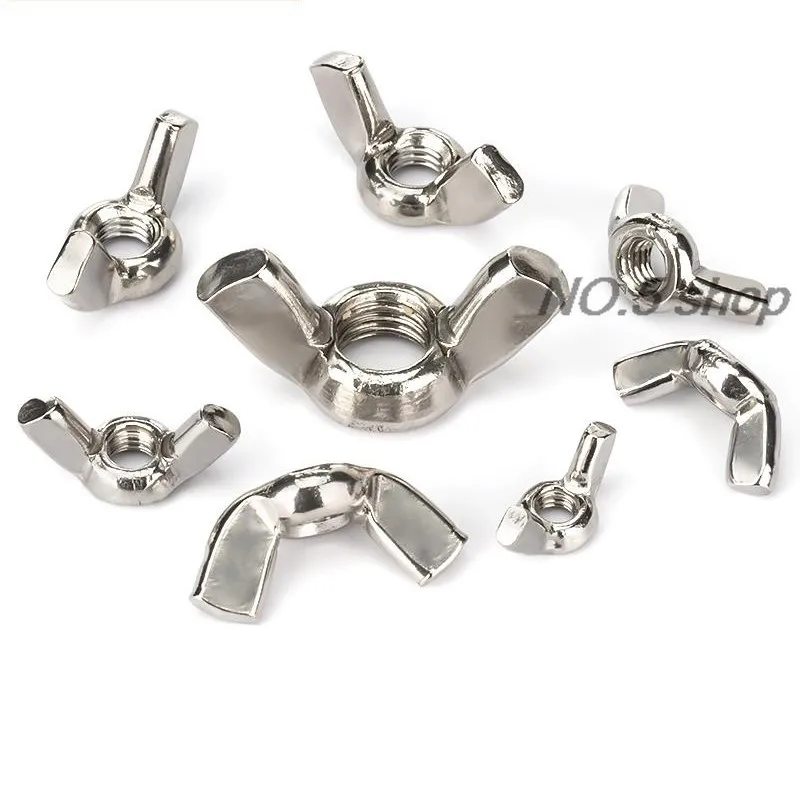 2Pcs M8 M10 316 Stainless Steel Butterfly Nut