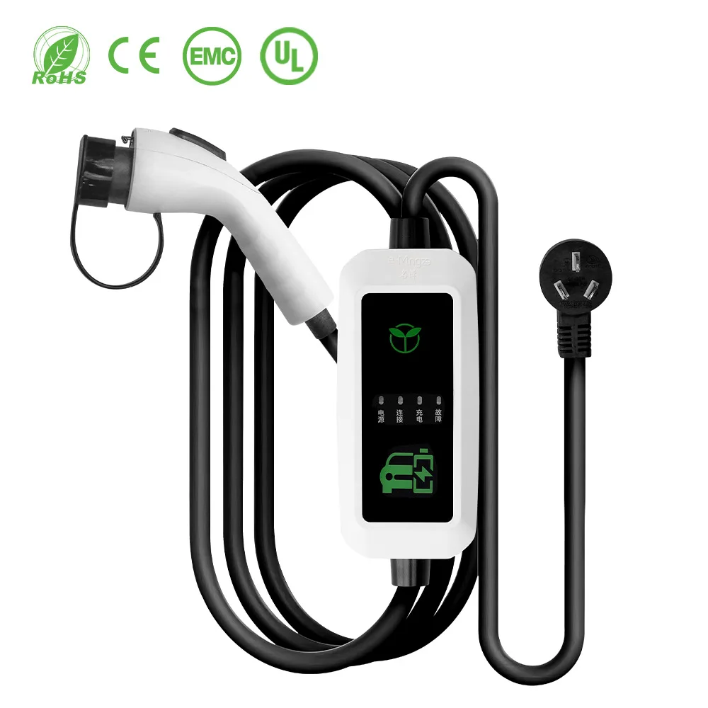 For Tesla EU Portable 7KW Type 2 EV Charger with Long Extension Cord  Charging Cable Extension for Home Travel  Efficient Safe