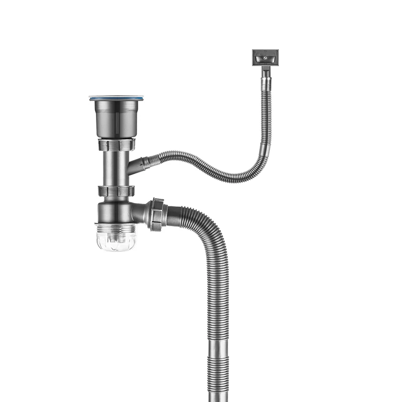 防臭機能付きシンク排水口、密閉設計またはウォーターロック技術により、汚気や虫の逆流を防ぎます。