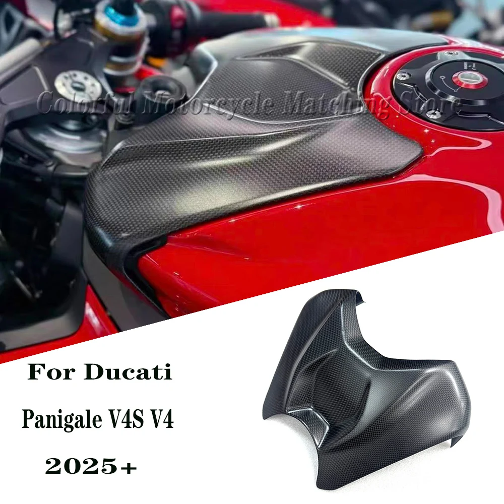 

For DUCATI Panigale V4 V4S 2025+ Carbon Fiber Battery Cover Fuel Gas Tank Airbox Cover Fairing Kit Motorcycle Modified