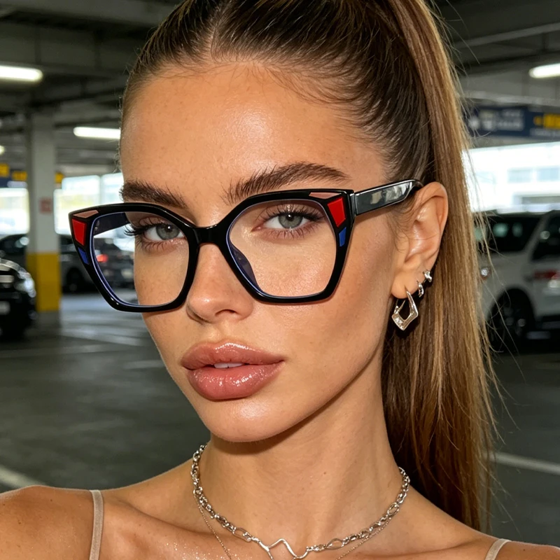 1 szt. modne okulary w kontras – Street Fashion Trends recenzja i cena