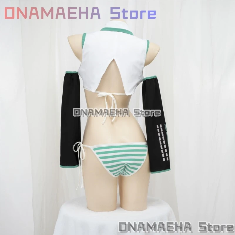 Mikuu Cosplay Mikuu formuła garnitury przebranie na karnawał dziewczyna śnieg boże narodzenie odgrywanie ról mundury zestaw bikini Cosplay dostosowane