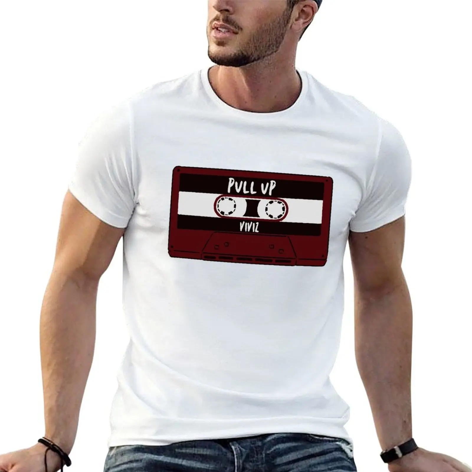 Camiseta Viviz Pull Up Cassette, camisetas para hombre, camiseta de diseñador para hombre, camisetas de algodón para hombre