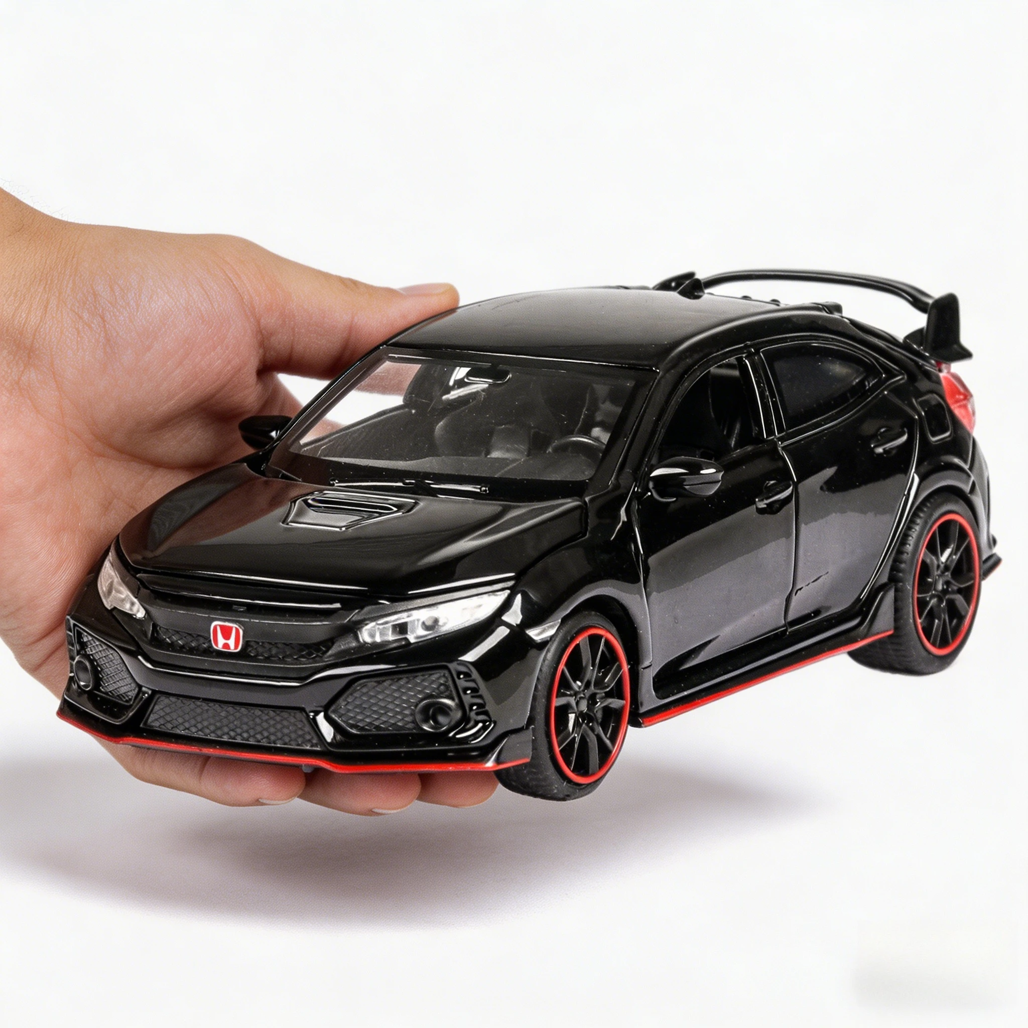

1:32 Honda CIVIC TYPE-R Alloy Diecast Toy Cars Model Simulated with Sound Light Vehicles Collection Toys Children Birthday Gifts