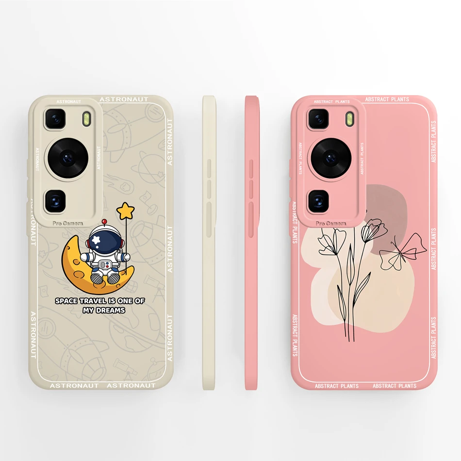 Cute Panda Cover For Huawei P60 Pro Case High Quality Liquid Silicone Phone Cases For Huawei P 60 Camera Protection Soft Funda