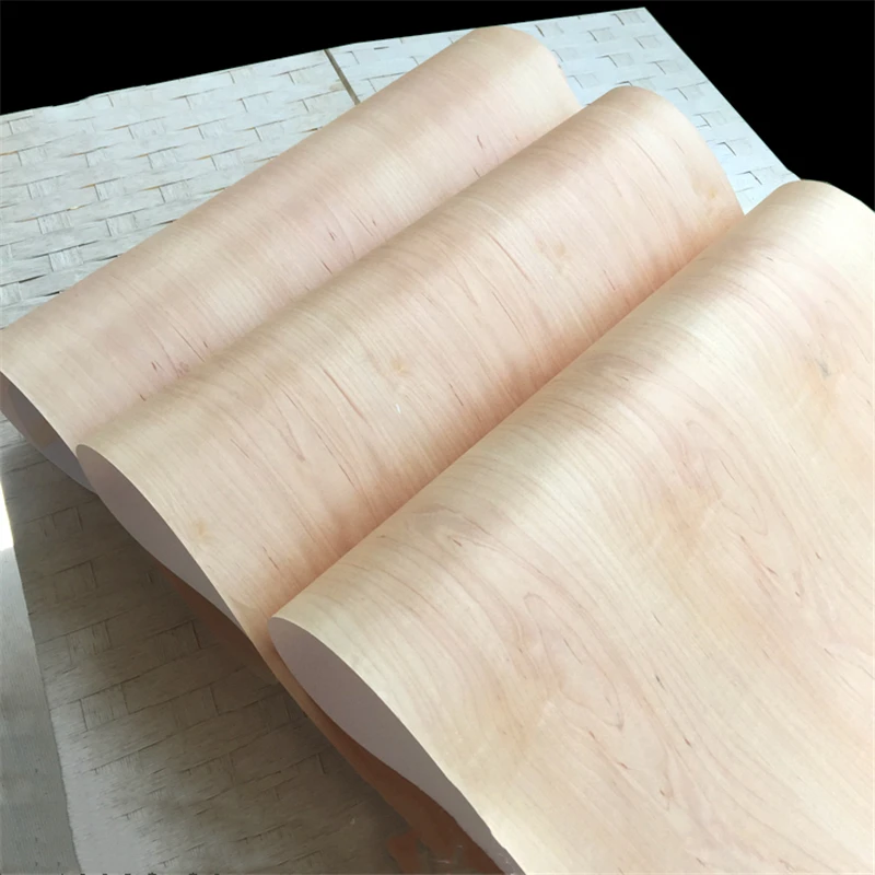 

Natural Wood Veneer Canada White Maple for Furniture about 60x250cm 0.25mm Thick C/C