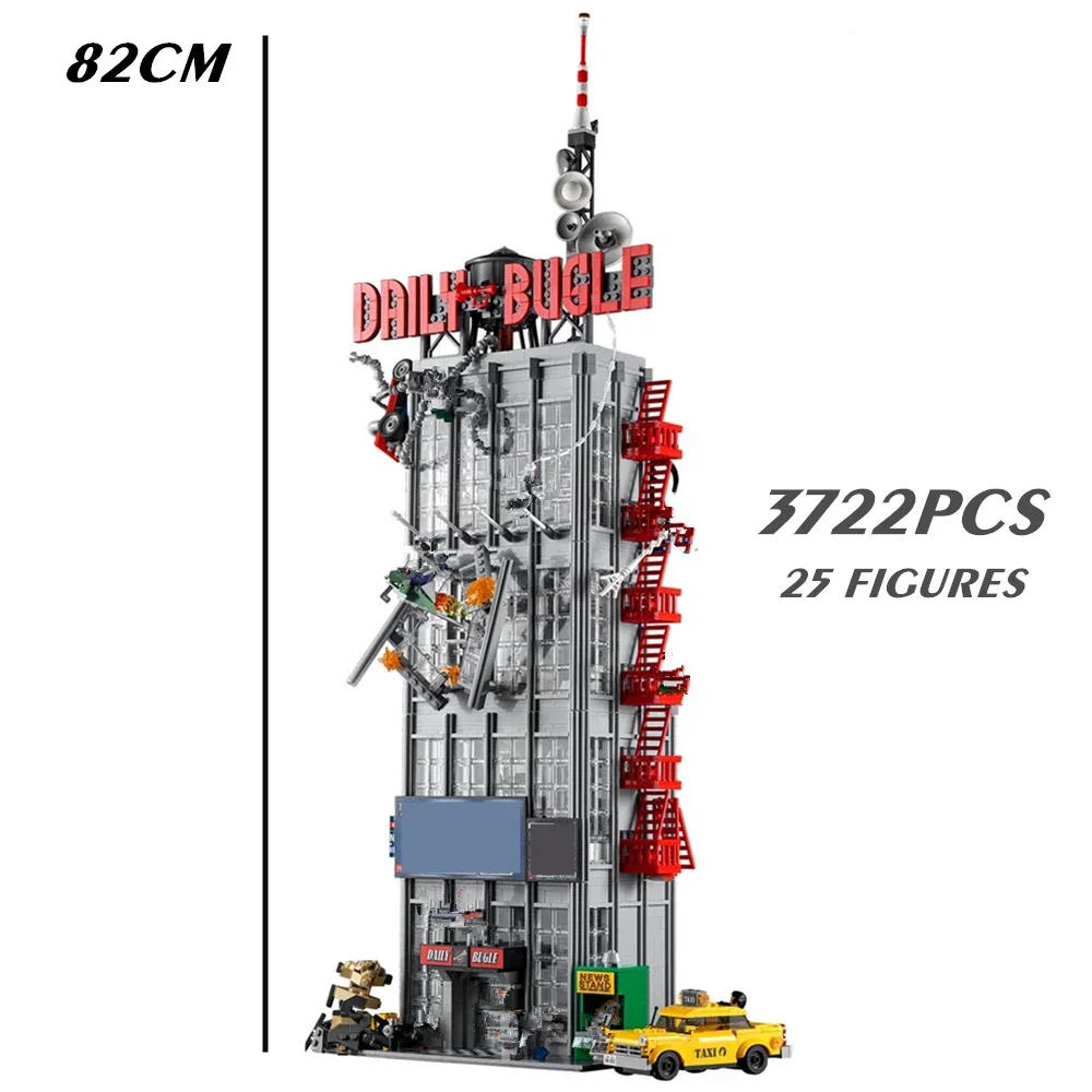 3772 Pcs The Daily Bugle Newspaper Office Building Compatible 76178 Building Blocks Anniversary Set For Children  Birthday Gift