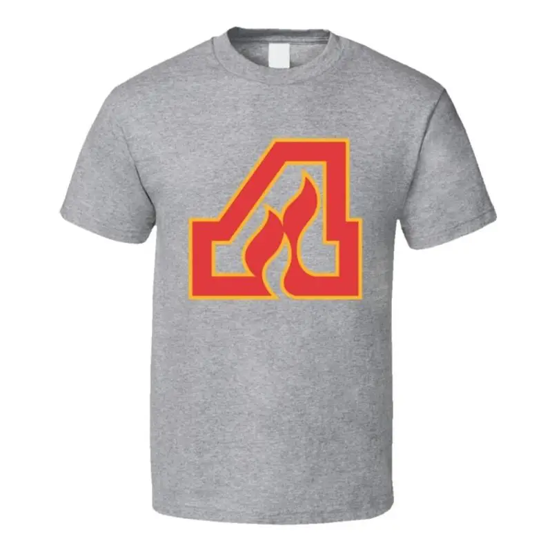 تي شيرت أتلانتا فليمز WHA ريترو هوكي بشعار