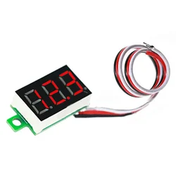 LED Digital Voltage Table 0.36in 3Wire Minimun Digital Voltmeter DC0-30V Reverse Connection Protection Electric Measuring Tool