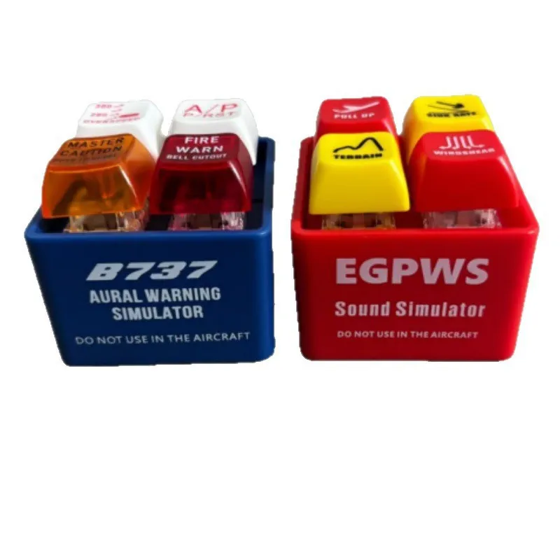 بوينغ 737 ايرباص EGPWS تحذير الصوت محاكي الطيار المفاتيح بوينغ ايرباص الطائرات التجارية الطريق الطيار طاقم سيارة المفاتيح #1