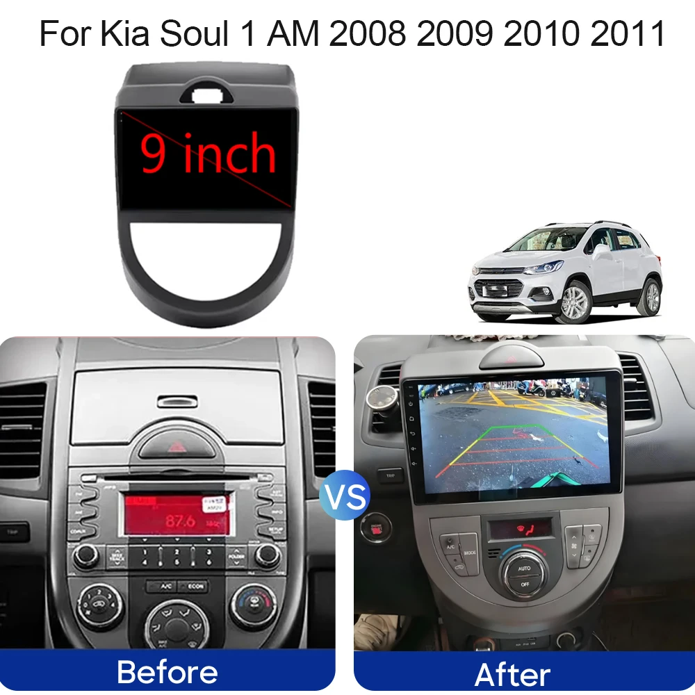 Android 14 Car Radio For Kia Soul 2007 - 2011 Car Stereo GPS Navigation Carplay Android Auto Multimedia Video Player No 2din DVD