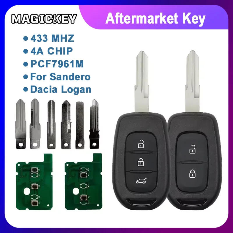 

Remote Car Key 7961M 4A Chip For Renault Clio4 Sandero Master3 Symbol Trafic Dacia Logan Lodgy Dokker Duster Vauxhall VIVARO
