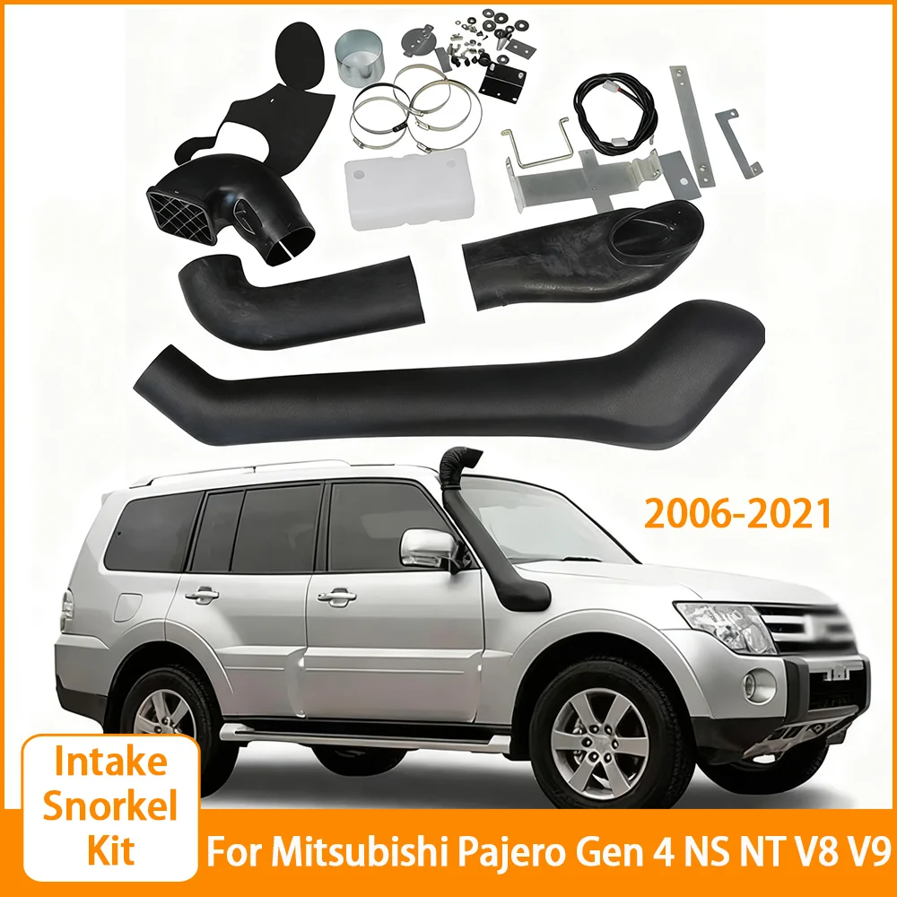 For Mitsubishi Pajero Gen 4 V93 NS NT NW V8 V9 Series 2006-2021 4WD Accessories Auto Body Parts Vehicle Snorkel Kit