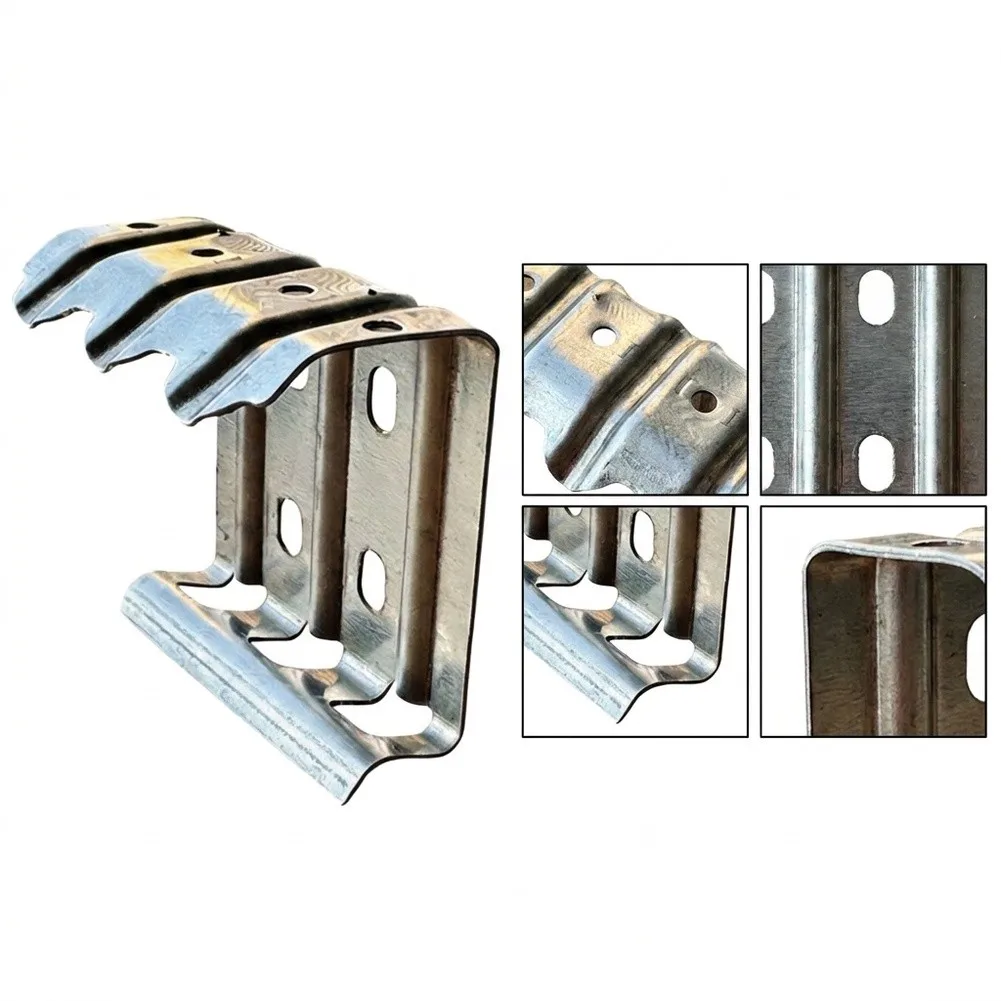 30pcs 304 Grade Stainless Steel Water Guide Clips for Solar Mounting Systems - Silver Finish No Coating Needed