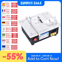ALLSOME S2 96W Mini Table Saws Electric Bench Saw DIY Model Household Cutting Machine 775 Motor 63mm Blade