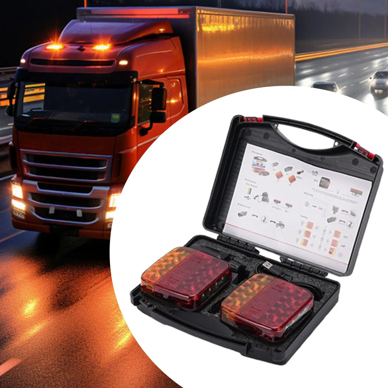 

LED Stop Taillights Versatile Car Number Plate Light for Lorry Caravans