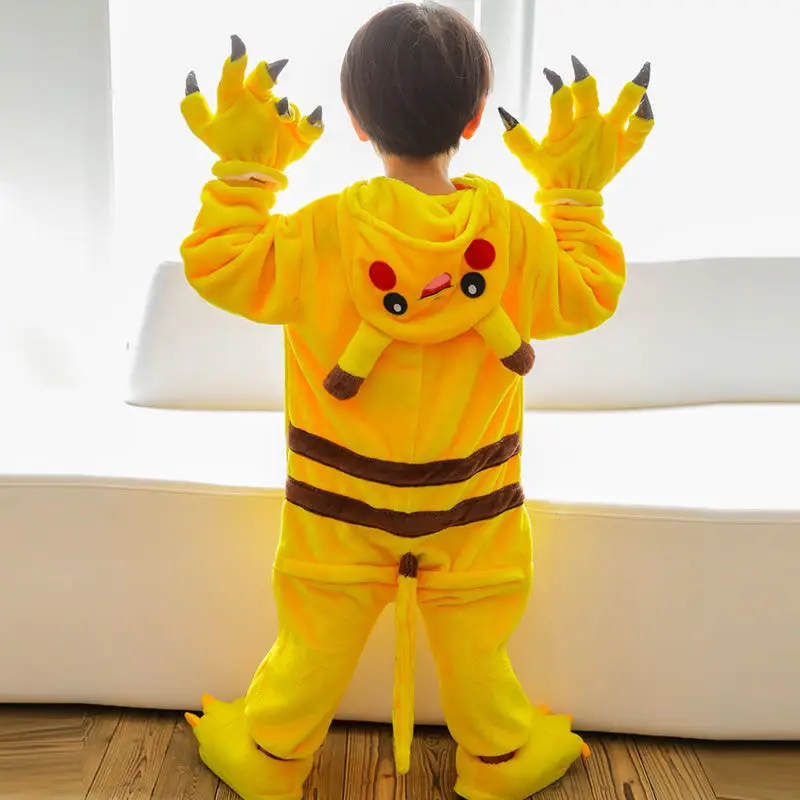 Tiger Dragon Giraffe Panda Onesie Adult Animal Pajamas Suit Women Men Kids Sleepwear Onepiece Winter Jumpsuit Cosplay Not Shoes