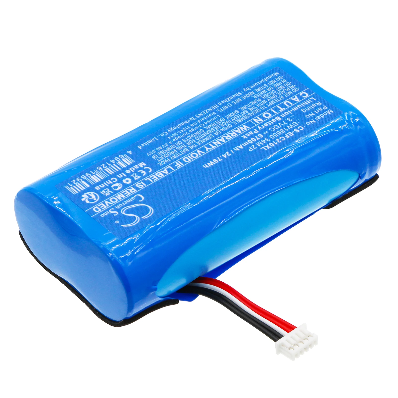 CS Replacement Battery For Eufy Security C210 SoloCam SW18650 34M 2P 6700mAh / 24.79Wh Home Security Camera