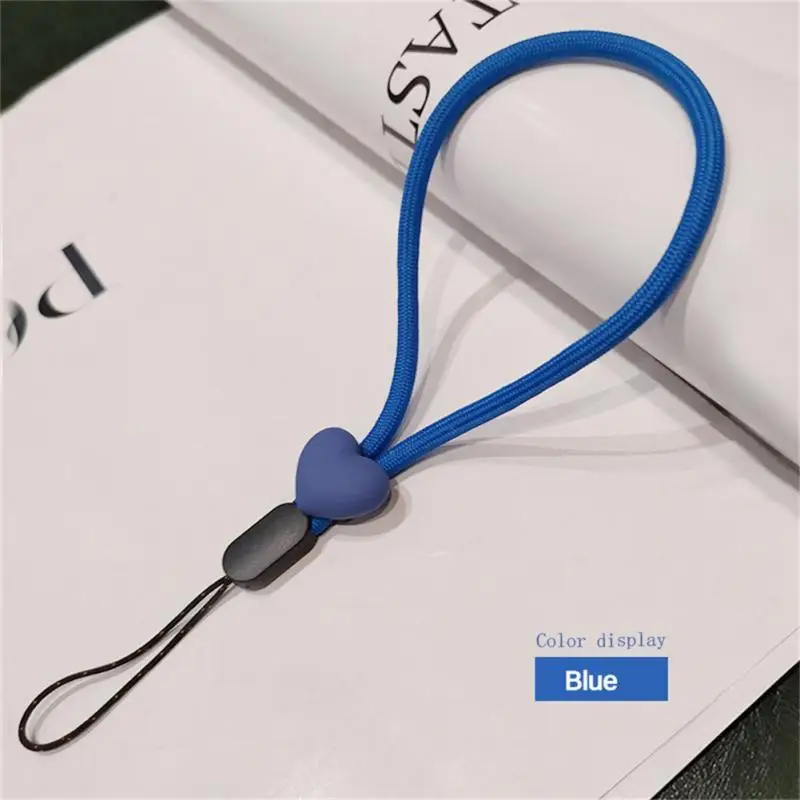 Fashion Mobile Phone Short Wrist Strap Peach Heart Resin Accessories Lanyard for Keys Phone Strap Elastic Mobile Phone Lanyard