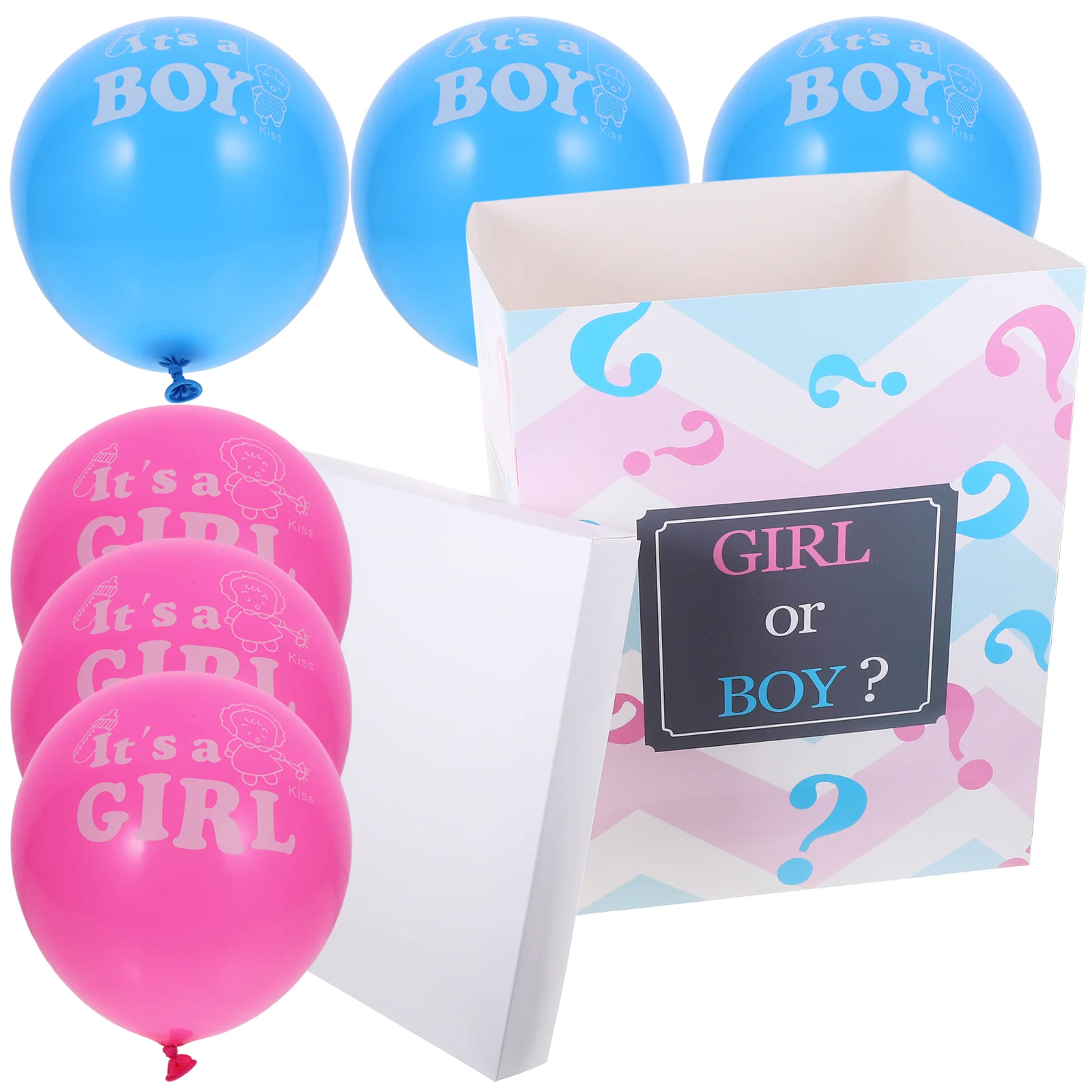 

Box Birthday Decorations Baby Shower Boxes Pink Balloons Gender Reveal Party Supplies for Girl