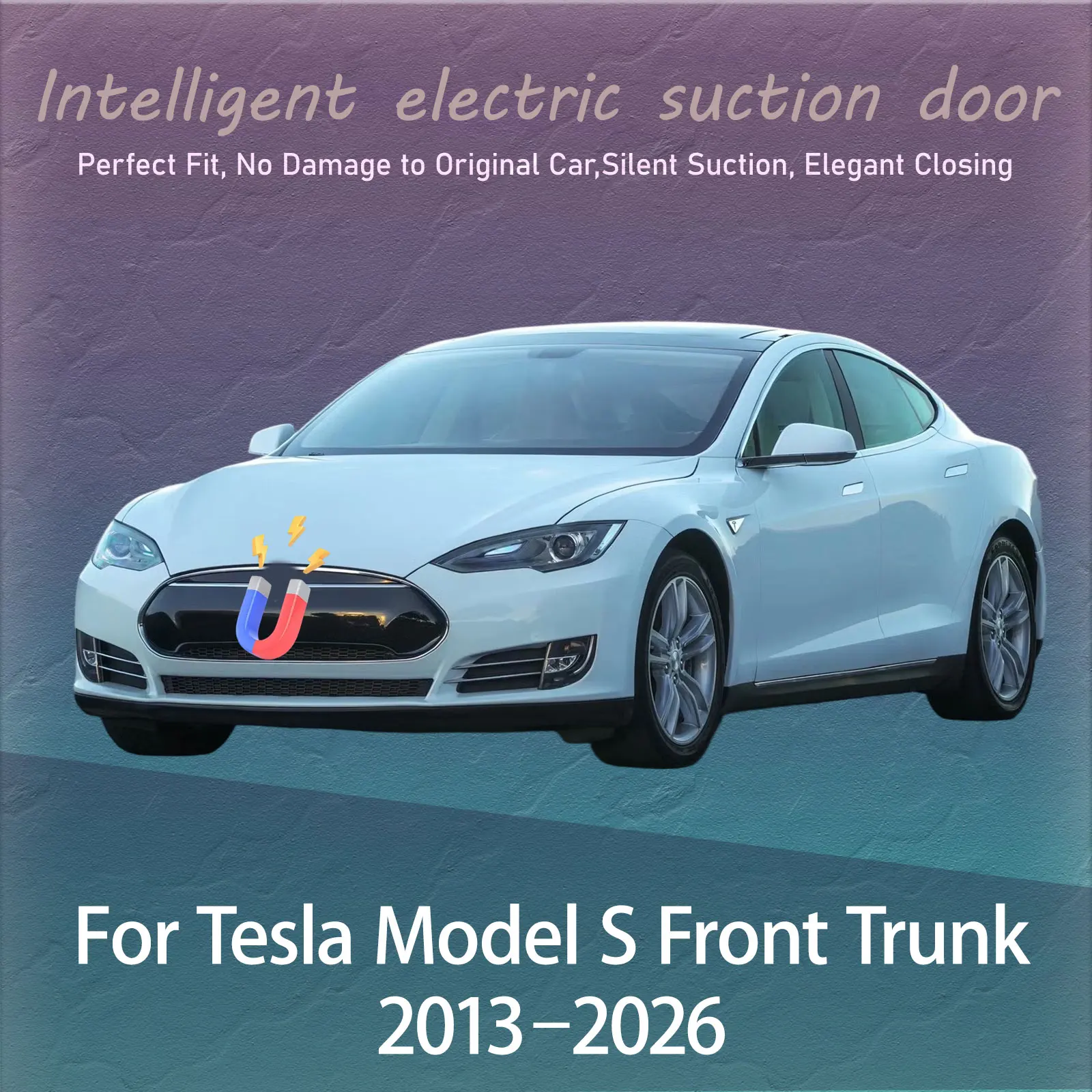 Electric Soft Close Door Kit For Tesla Model S Front Trunk 2013–2026 Auto Silent Anti-Slam Suction Door System Automatic