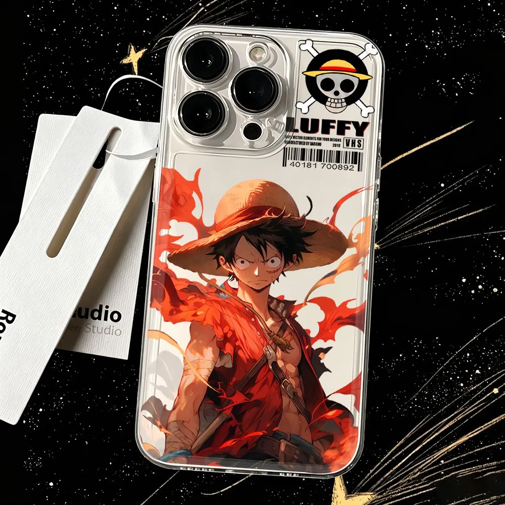 HOT Phone Case For iPhone 18 17e 17 16e 16 15 14 13 12 11 Mini Air Pro Max Plus Transparent Cool Zoros Luffy Ones Pieces