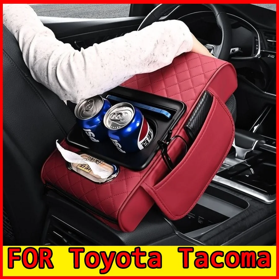 

Для Toyota Tacoma Crew Cab 4-дверный 2007-2023: Многофункциональная накладка на подлокотник из искусственной кожи, нескользящая, износостойкая и увеличенной высоты