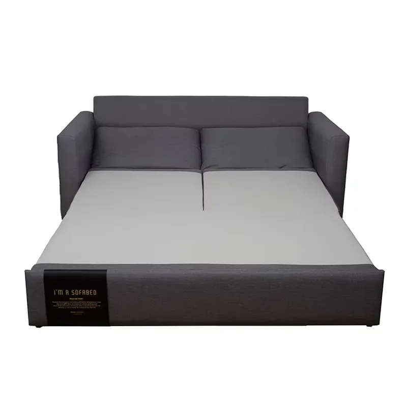 Modern Foldable Sofa Bed Compact Design Extendable Mechanism Space Saving Couch for Small Living Rooms