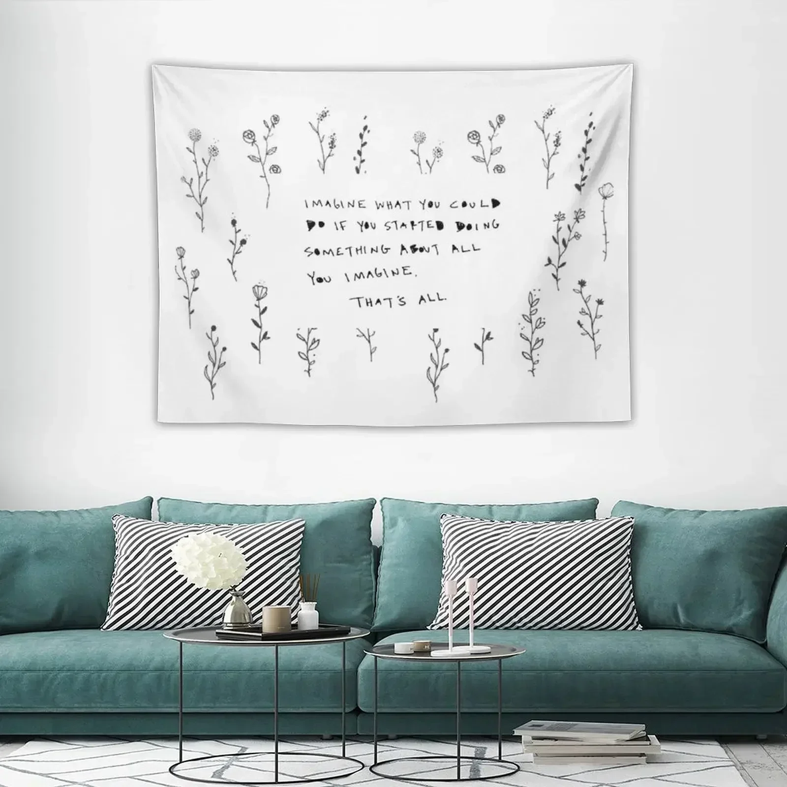 

Cleo Wade - Imagine Tapestry Aesthetic Room Decors Korean Room Decor On The Wall Tapestry