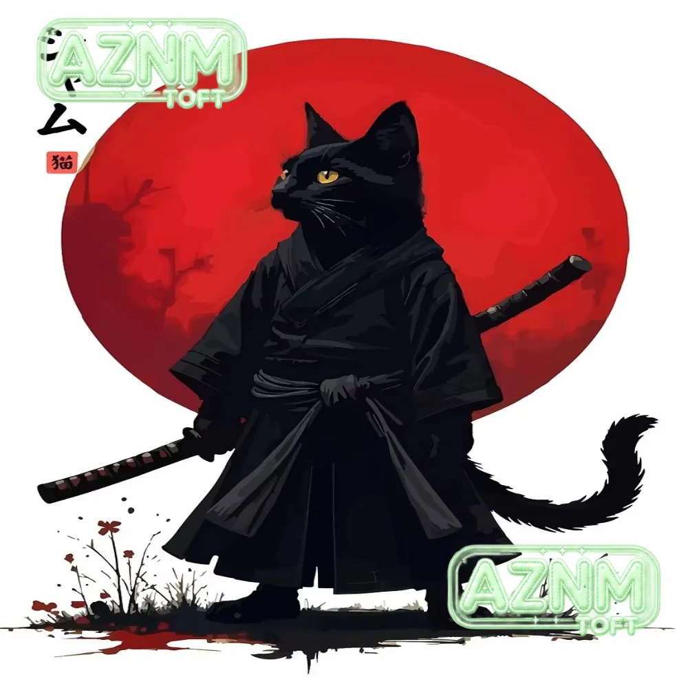 Japanese Ramen Animal Black Cat Sushi Posters Canvas Prints Paintings Home Decor Noodles Food Wall Art Kitchen Room Decoratio