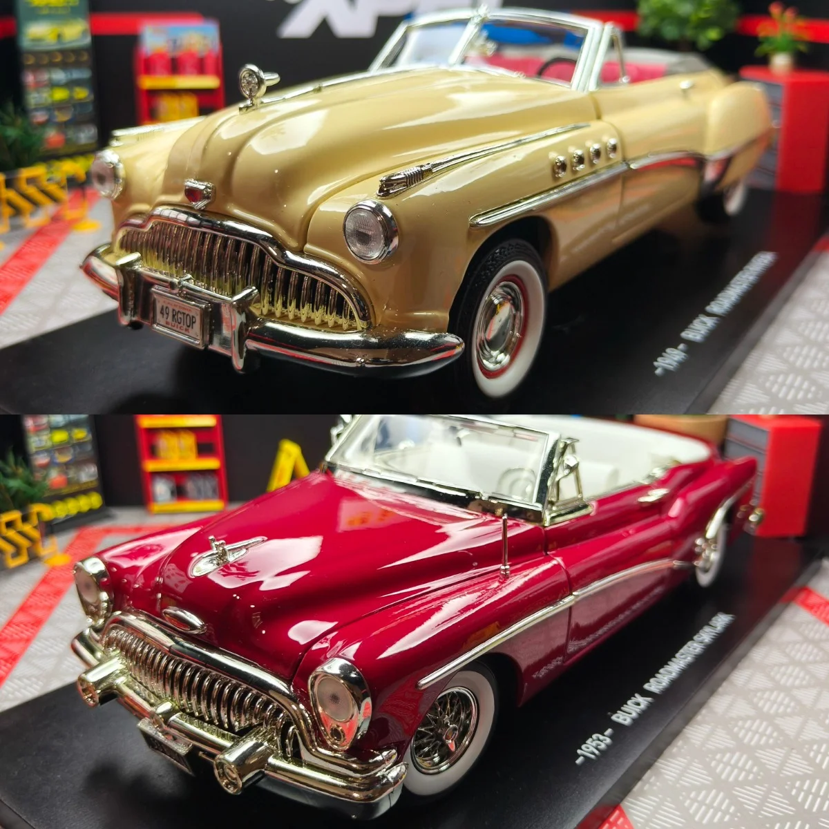 Diecast 1:18 Scale Buick Classic 1949 Roadmaster Convertible Alloy Car Model