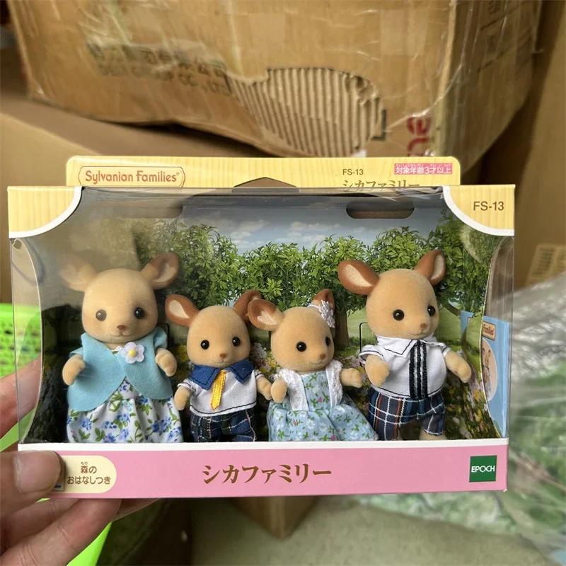 ตุ๊กตาน่ารักรูปสัตว์ของครอบครัวของ Sylvanian ตุ๊กตาอะนิเมะ hiasan kamar เด็กของขวัญวันเกิด