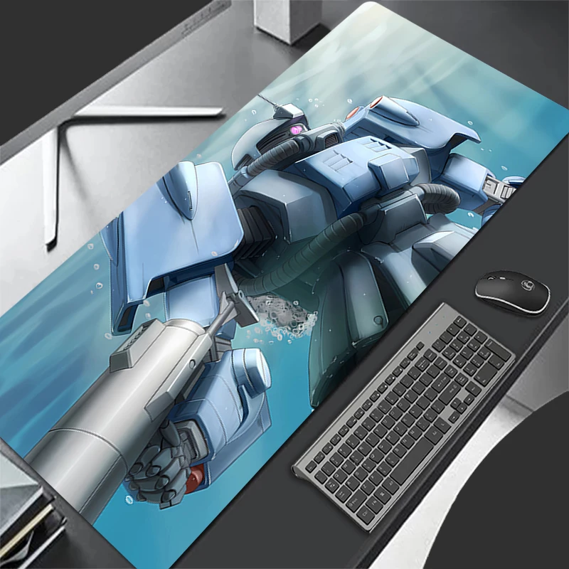 Mouse Pad Large Mechanical Warrior Gundam Zaku II Gamer Keyboard Mat Pads Gaming Desk Protector Mousepad Deskmat carpet Mousepad