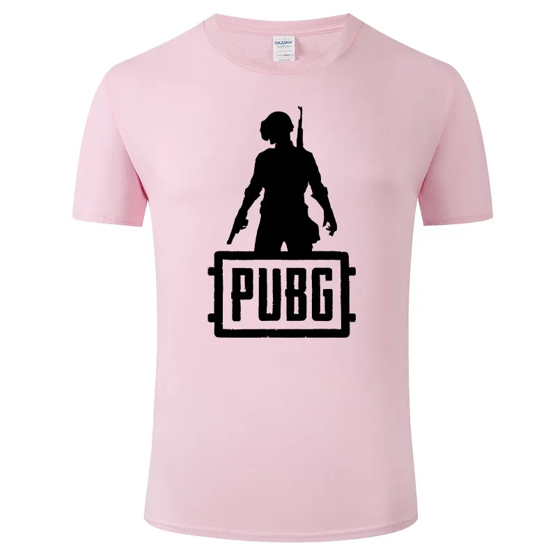 PUBG New Trendy Men\'s Summer Short sleeved T-shirt Made of Pure Cotton Round Neck, Simple and Comfortable, Versatile H20