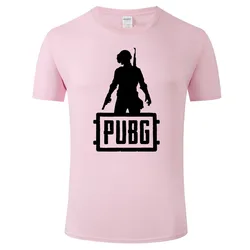 PUBG New Trendy Men's Summer Short sleeved T-shirt Made of Pure Cotton Round Neck, Simple and Comfortable, Versatile H20