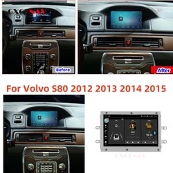 Android 14 For Volvo S80 2012-2015 Car Video Player Radio GPS Navigation Stereo Multimedia Head Unit Audio Screen Qualcomm