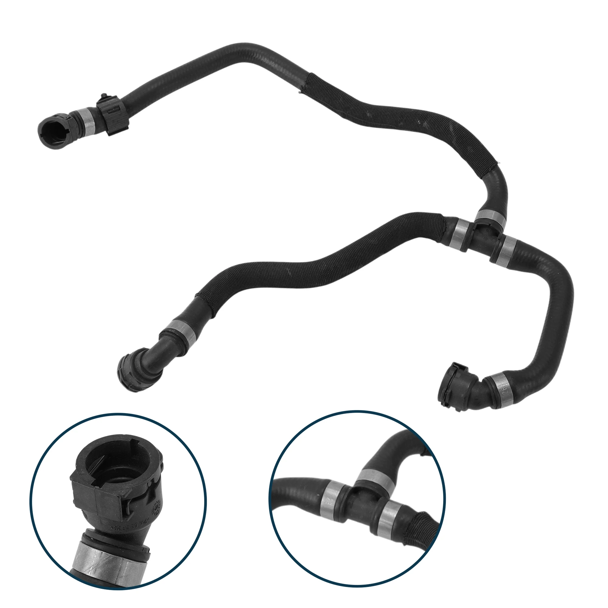 

UXCELL Шланг радиатора Шланг обогревателя Выпускной шланг радиатора для BMW X3 2018-2021 No 17127535536 Резиновая трубка охлаждающей жидкости Черный 1 шт.