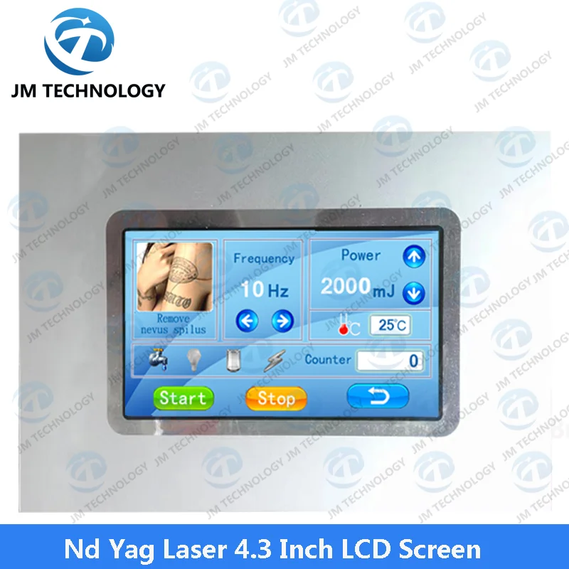 หน้าจอ LCD Nd Yag Laser 4.3 นิ้ว