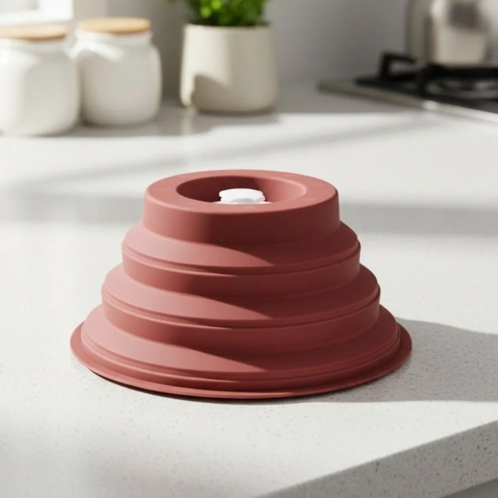Silicone Magnetic Microwave Splatter Cover Splash-proof Cold/Heat Resistance Microwave Splash Guard Folding